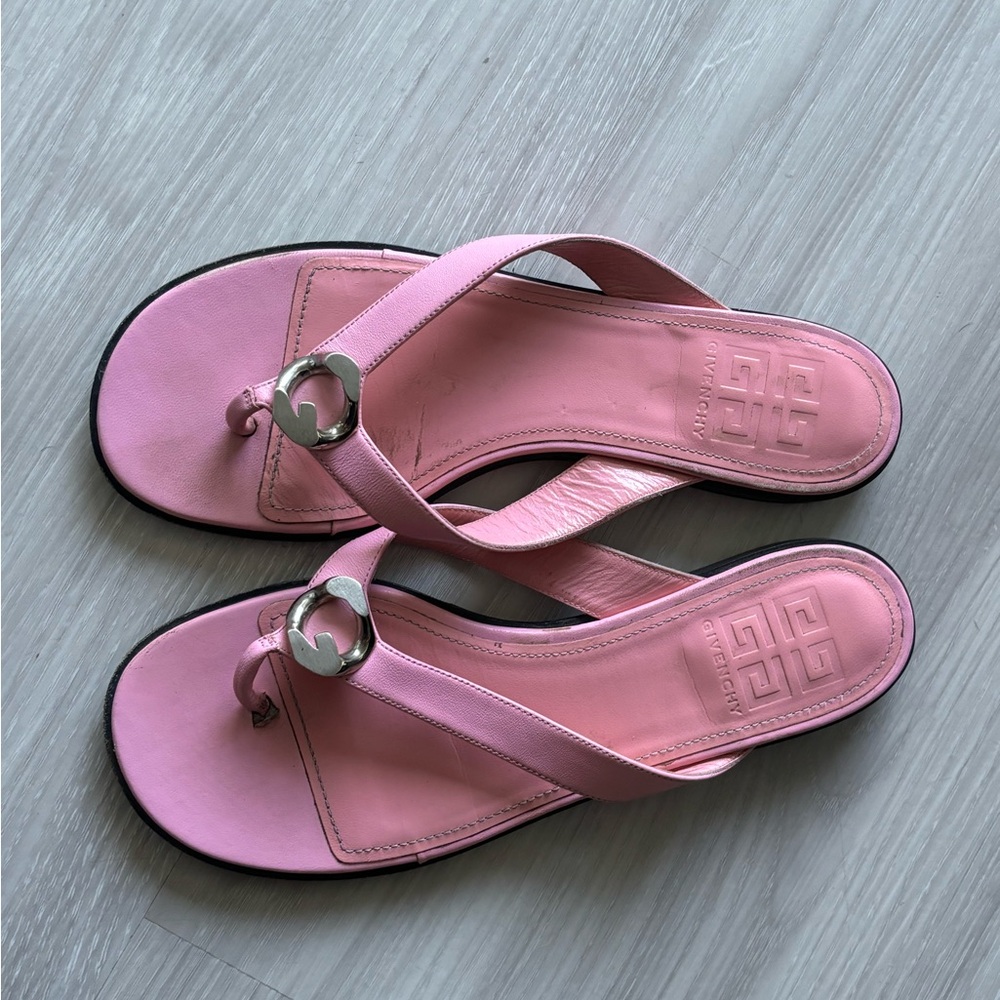 Givenchy Pink Leather Sandals